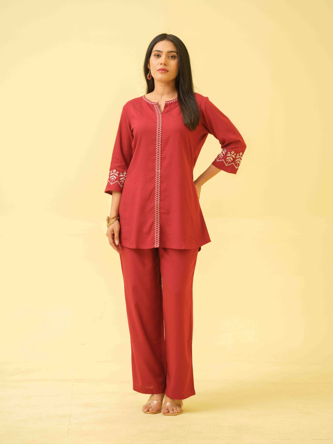 Solid Statement Strong Impression Co-Ord Set - Etiquette Apparel 