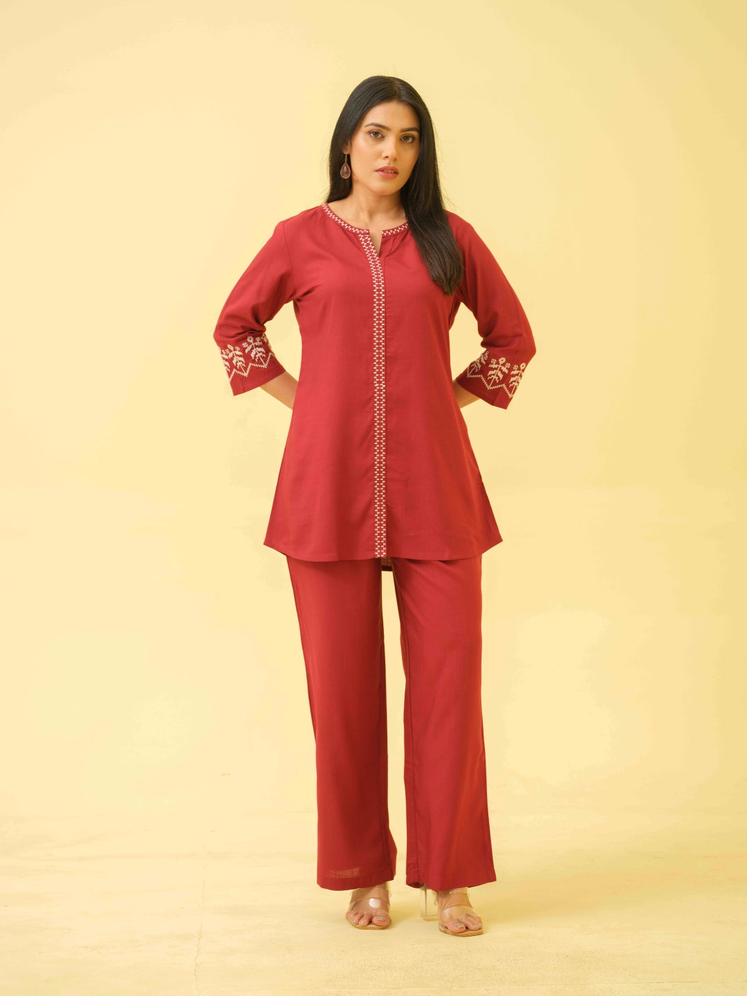 Solid Statement Strong Impression Co-Ord Set - Etiquette Apparel 