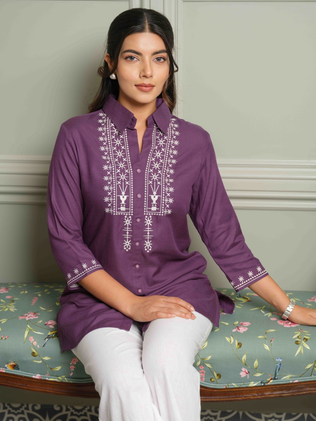Product Carousel Image 13: Work Day Wonder Solid Colored Top