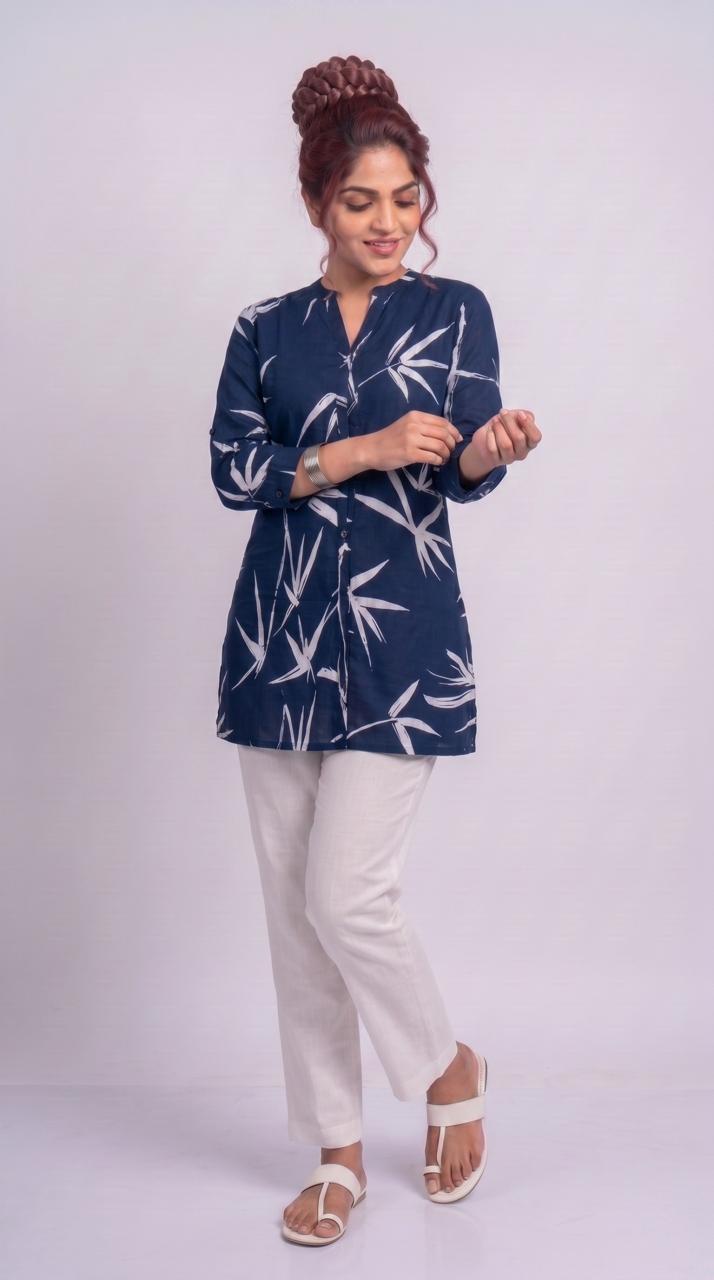 Beyond Basic Denim Top - Etiquette Apparel