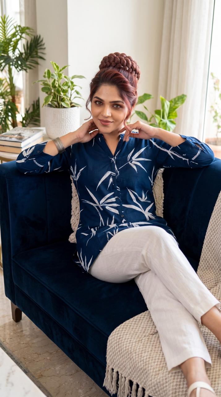 Beyond Basic Denim Top - Etiquette Apparel