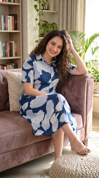 Camo Indi Wash Dress - Etiquette Apparel