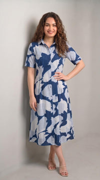Camo Indi Wash Dress - Etiquette Apparel
