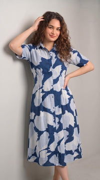 Camo Indi Wash Dress - Etiquette Apparel