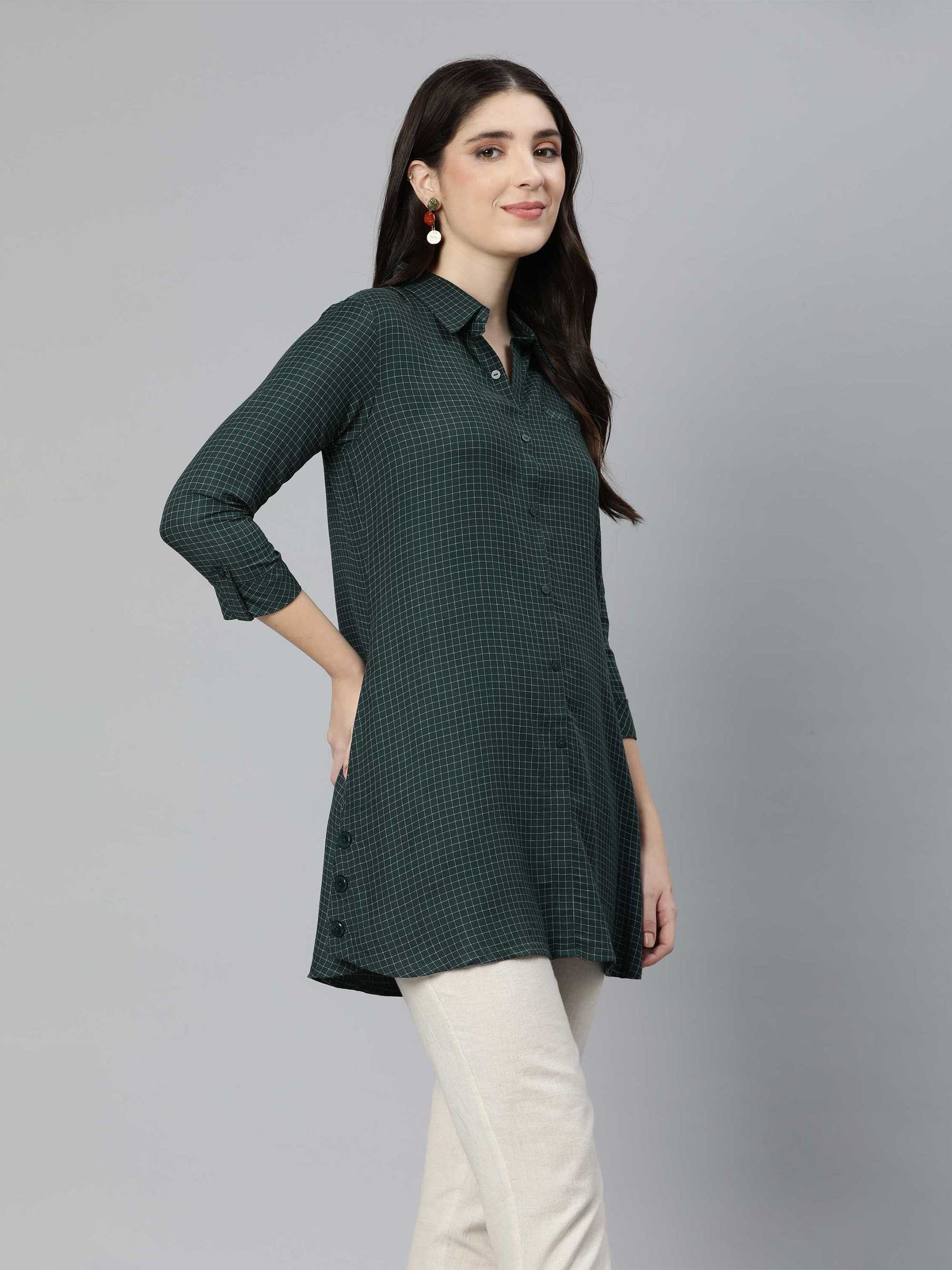 Yarn Dyed Chequered Top - Etiquette Apparel