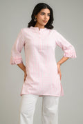 Product Carousel Image 2: Blush Check Charm Top