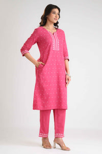 Everyday Jamdani Glow Kurta Set - Etiquette Apparel