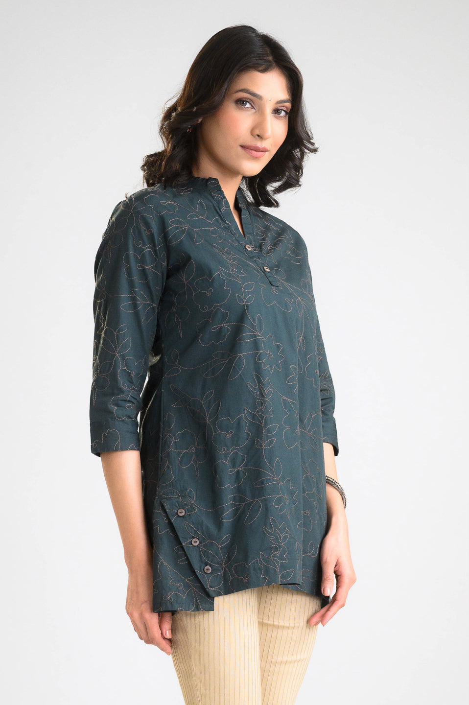 Timeless Embroidered Charm Top - Etiquette Apparel