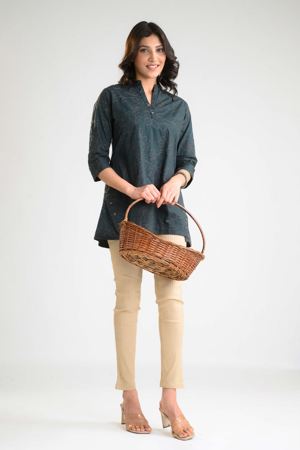 Product Carousel Image 7: Timeless Embroidered Charm Top