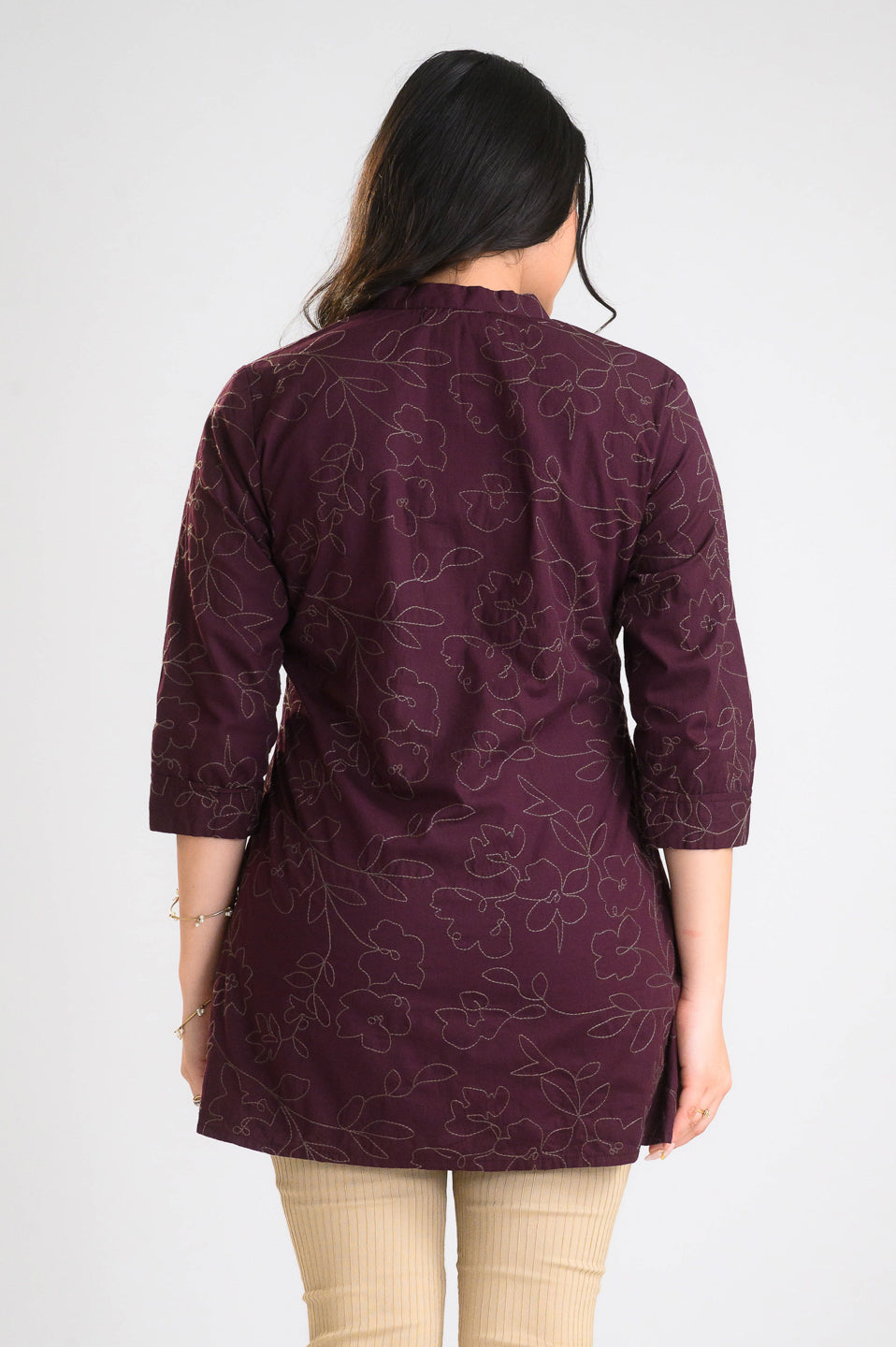 Timeless Embroidered Charm Top - Etiquette Apparel
