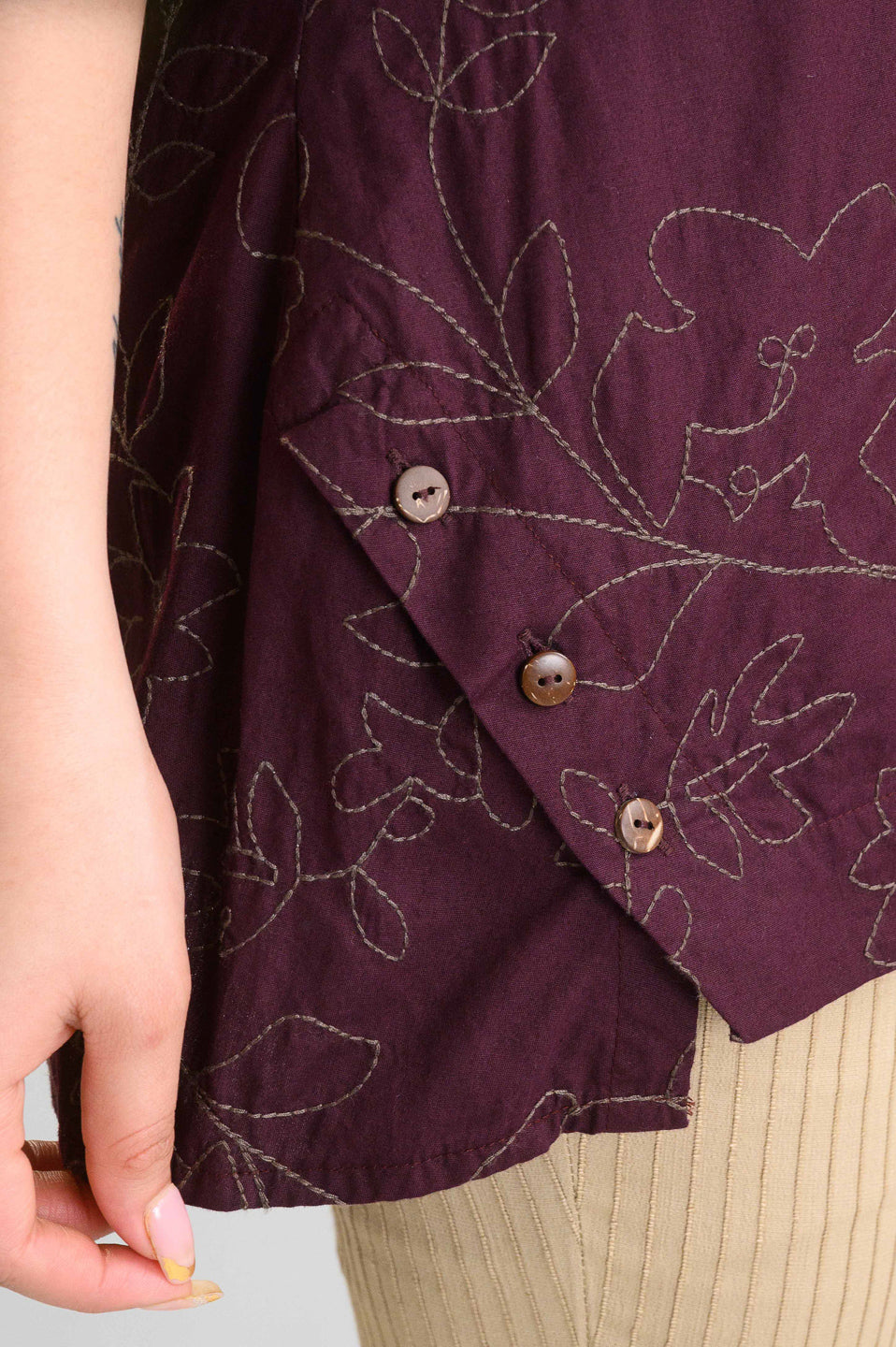 Product Carousel Image 3: Timeless Embroidered Charm Top
