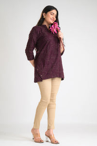 Timeless Embroidered Charm Top - Etiquette Apparel