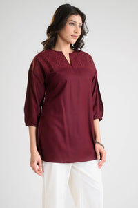 Noir Elegance Short Top - Etiquette Apparel