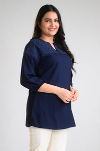 Noir Elegance Short Top - Etiquette Apparel