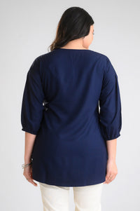 Noir Elegance Short Top - Etiquette Apparel