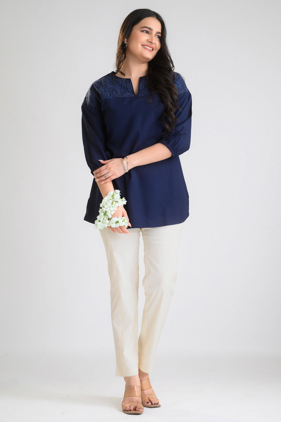 Noir Elegance Short Top - Etiquette Apparel