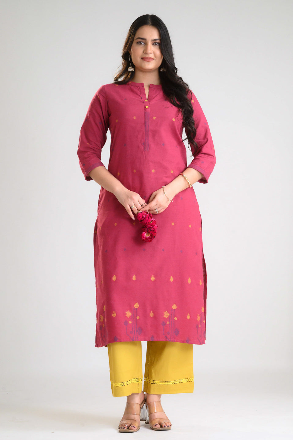 Product Carousel Image 7: Lotus Whisper Jamdani Kurta