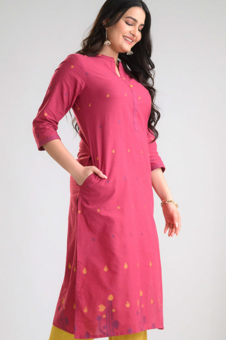 Product Carousel Image 6: Lotus Whisper Jamdani Kurta