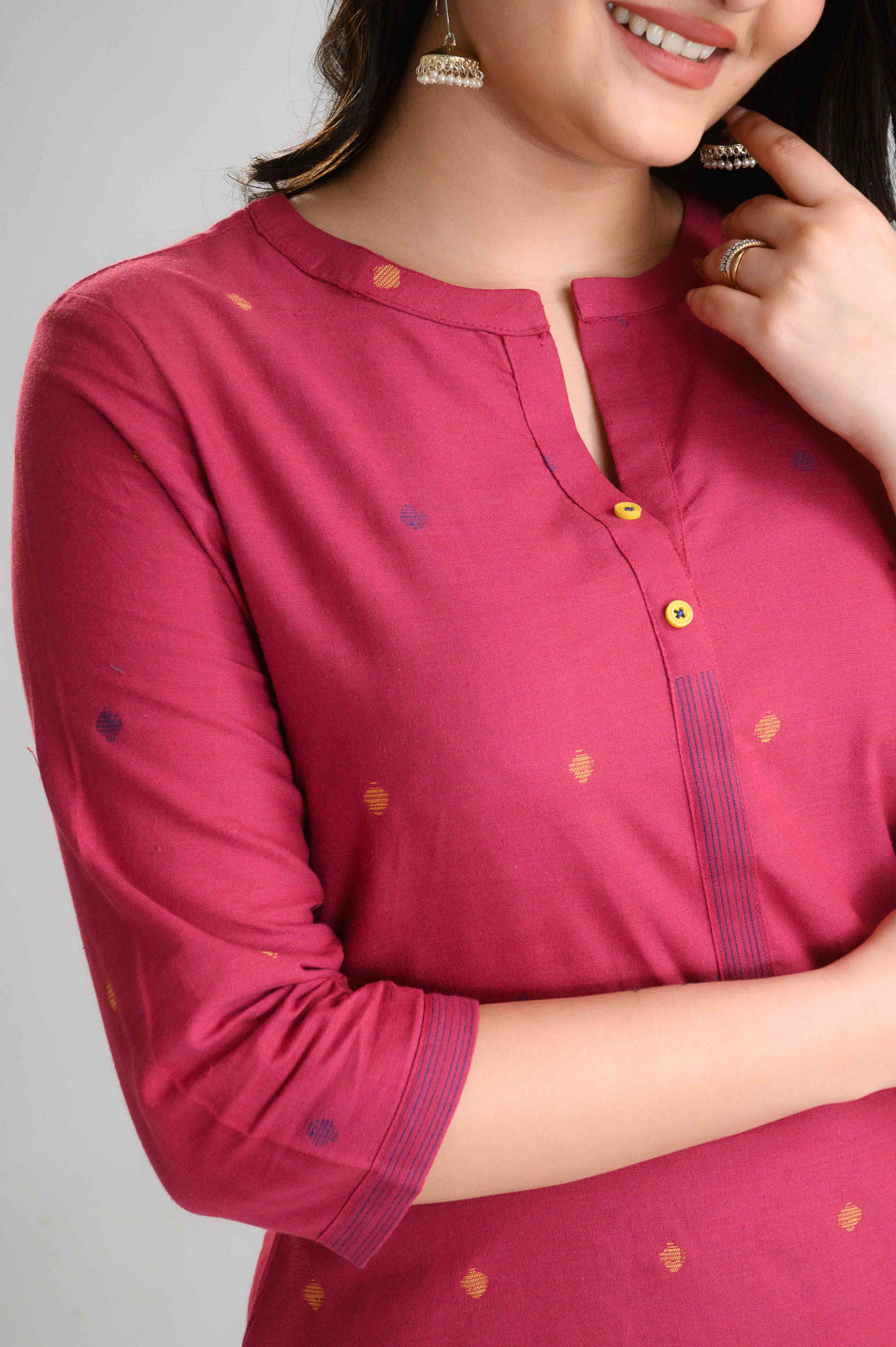 Product Carousel Image 8: Lotus Whisper Jamdani Kurta