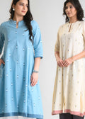 Product Carousel Image 0: Jamdani Kalidar Kurta