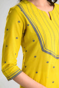 Product Carousel Image 1: Bright Pop Jamdani Kurta