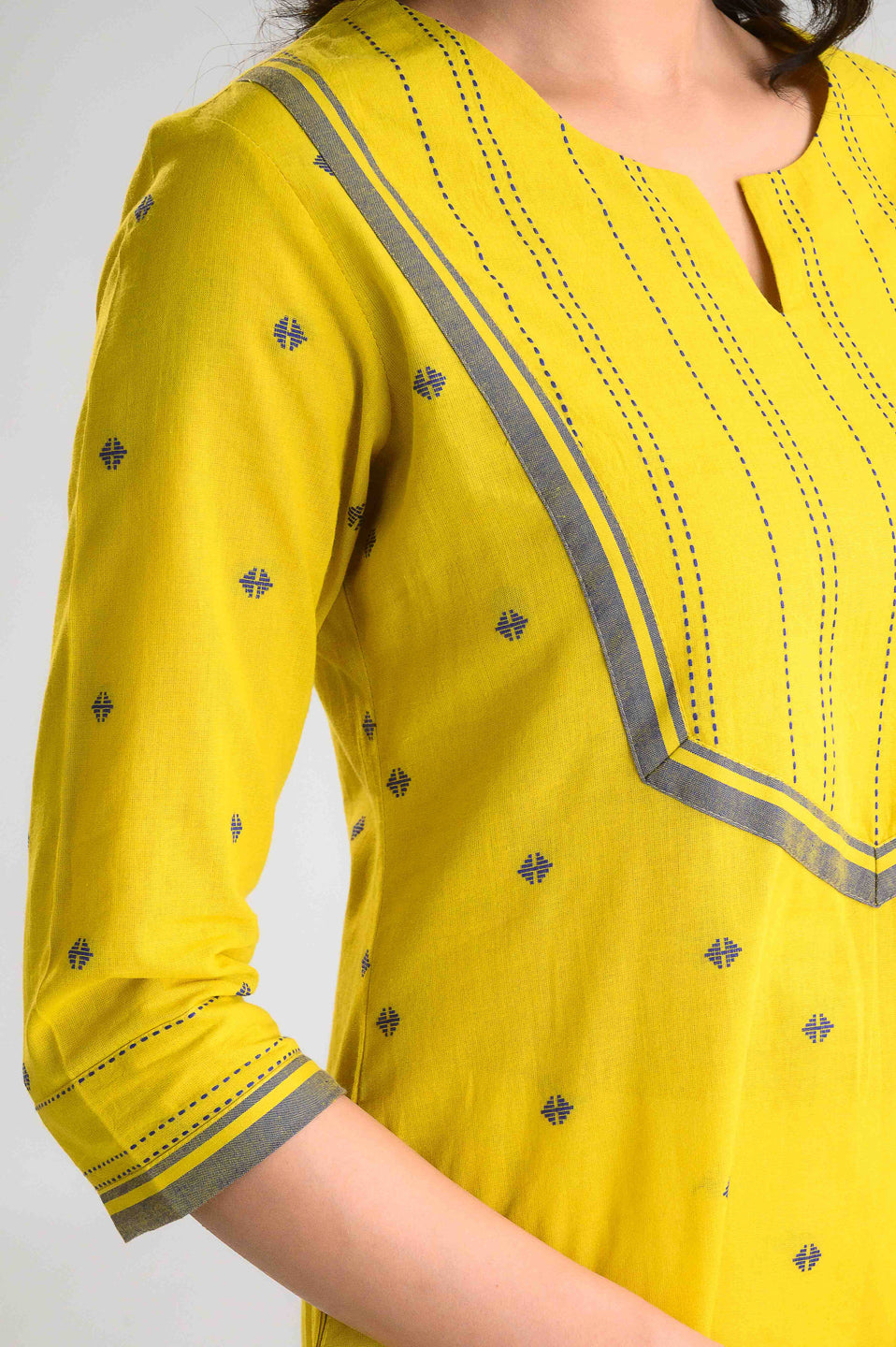 Product Carousel Image 2: Bright Pop Jamdani Kurta