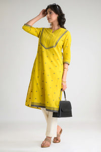 Bright Pop Jamdani Kurta - Etiquette Apparel