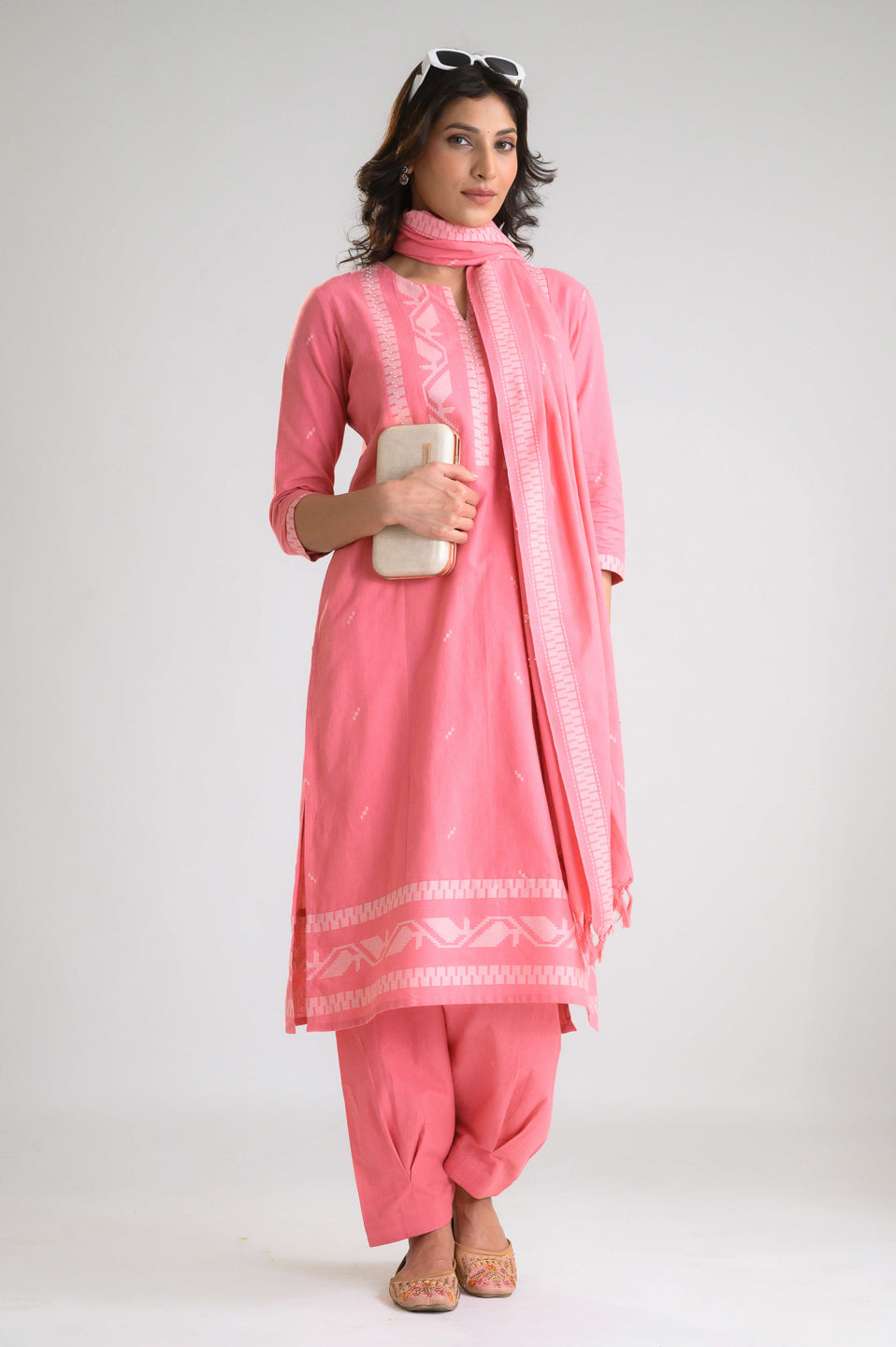 Soft Shades, Statement Style Kurta Set - Etiquette Apparel