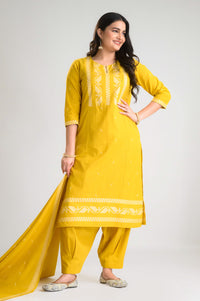 Soft Shades, Statement Style Kurta Set - Etiquette Apparel