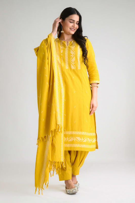 Soft Shades, Statement Style Kurta Set - Etiquette Apparel
