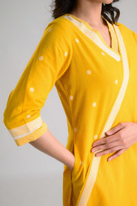Sunshine Hues Jamdani Kurta Set - Etiquette Apparel