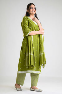 Sunshine Hues Jamdani Kurta Set - Etiquette Apparel