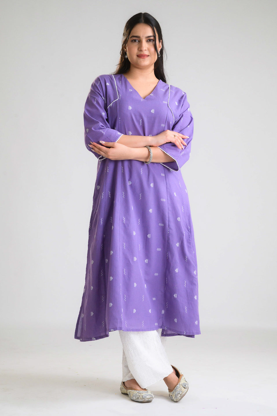 Product Carousel Image 2: Festive Pastel Glam Kurta