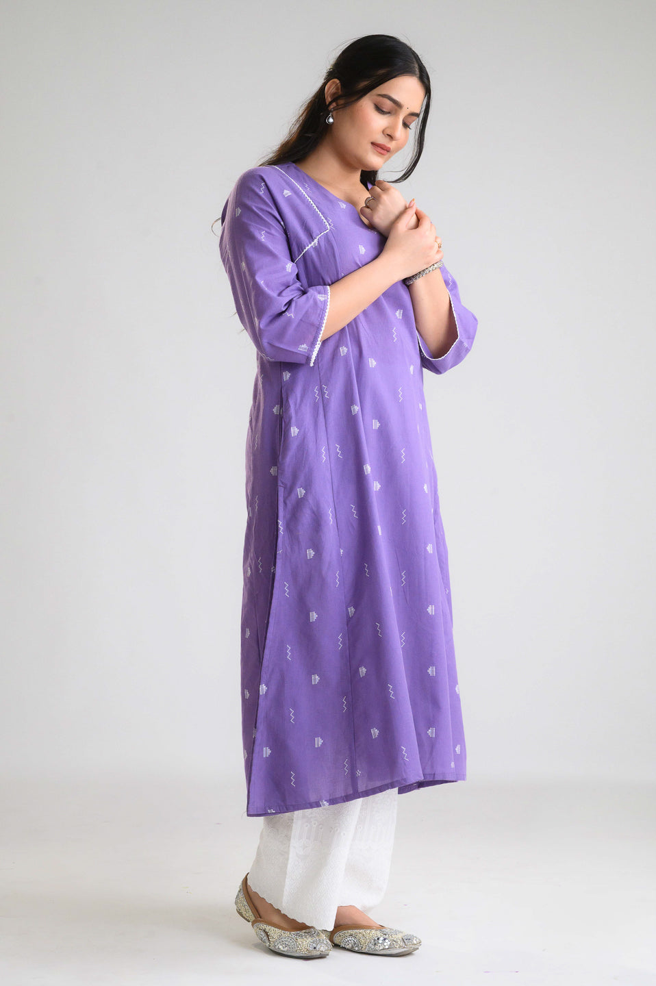 Festive Pastel Glam Kurta - Etiquette Apparel