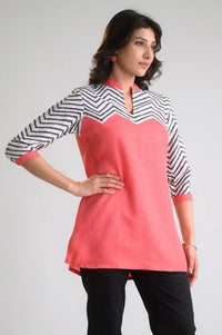 Chevron Play Bright Top - Etiquette Apparel