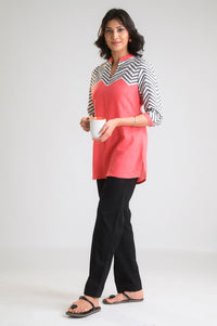 Chevron Play Bright Top - Etiquette Apparel