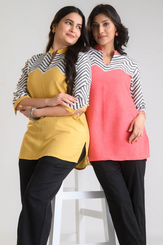 Chevron Play Bright Top - Etiquette Apparel