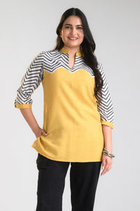 Chevron Play Bright Top - Etiquette Apparel