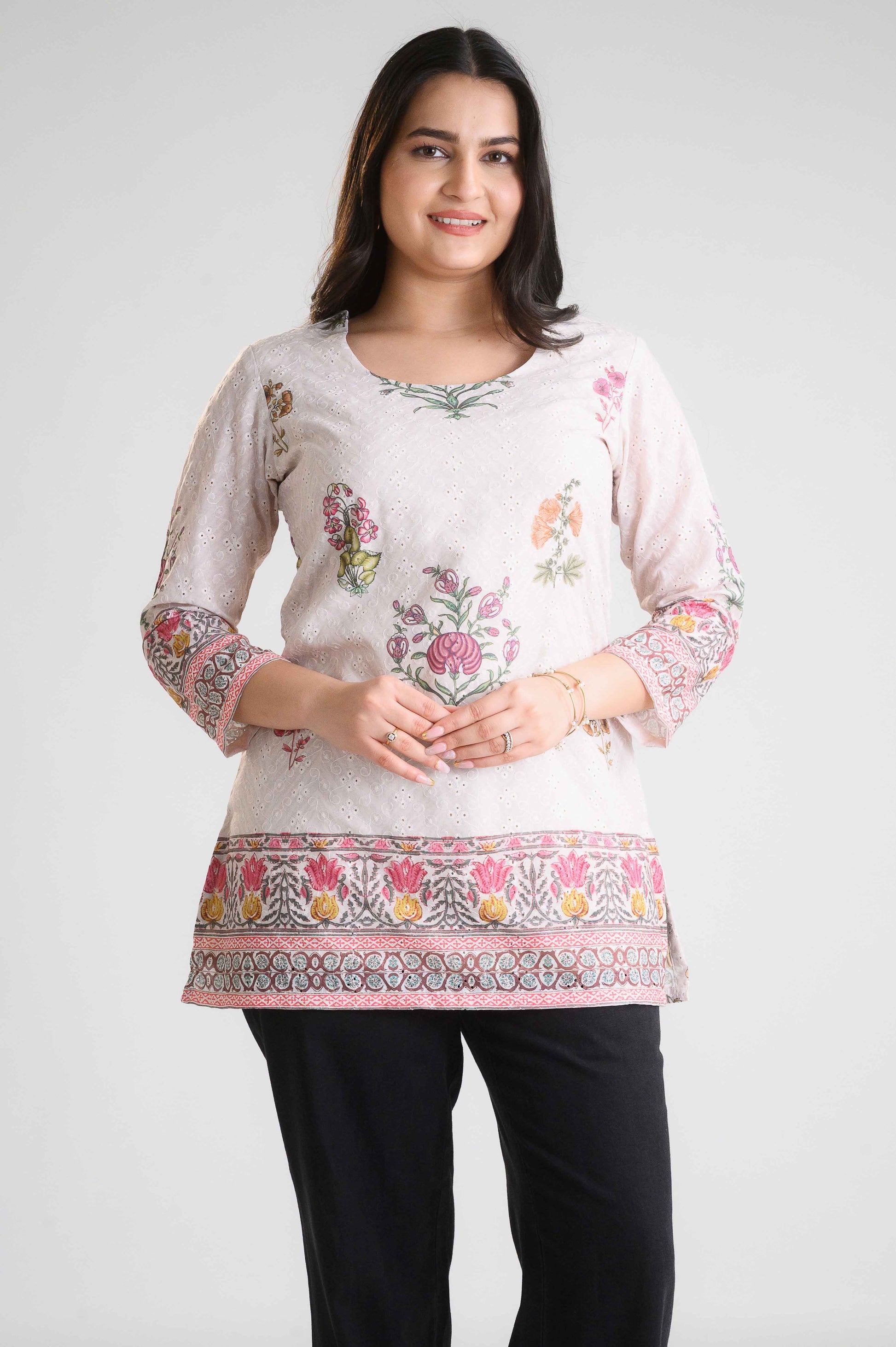 Product Carousel Image 3: Imperial Blossom Short Top
