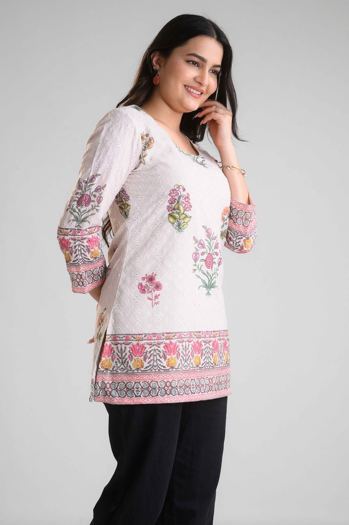 Imperial Blossom Short Top - Etiquette Apparel