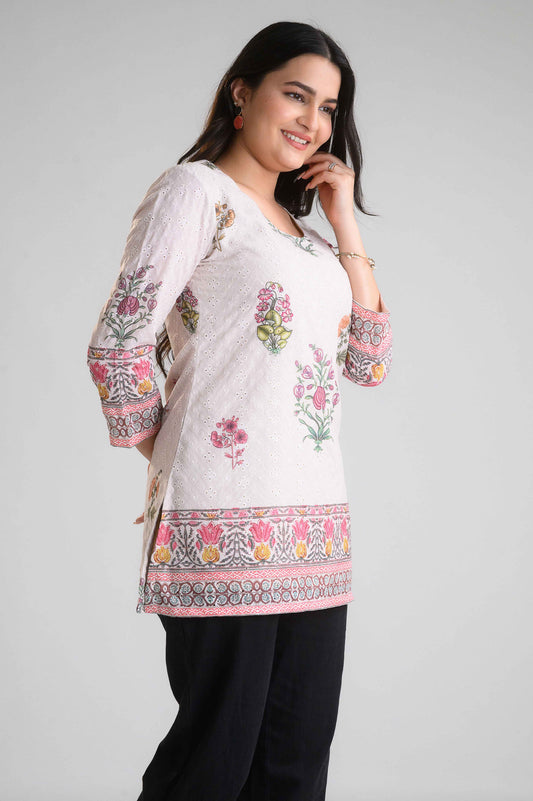 Imperial Blossom Short Top - Etiquette Apparel