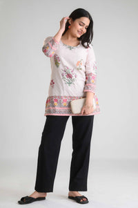 Imperial Blossom Short Top - Etiquette Apparel