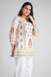 Shahi Bagh Short Top - Etiquette Apparel
