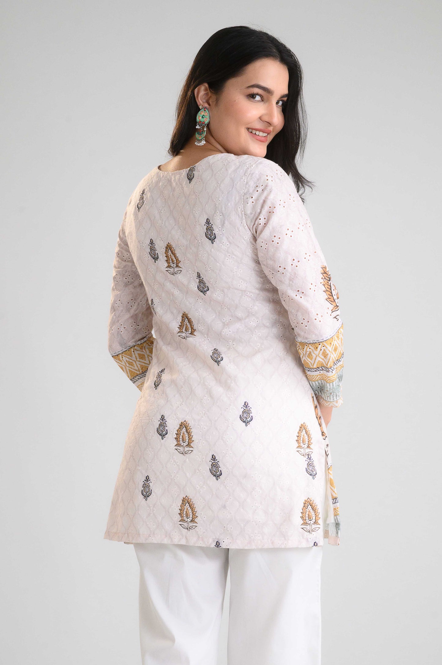 Shahi Bagh Short Top - Etiquette Apparel