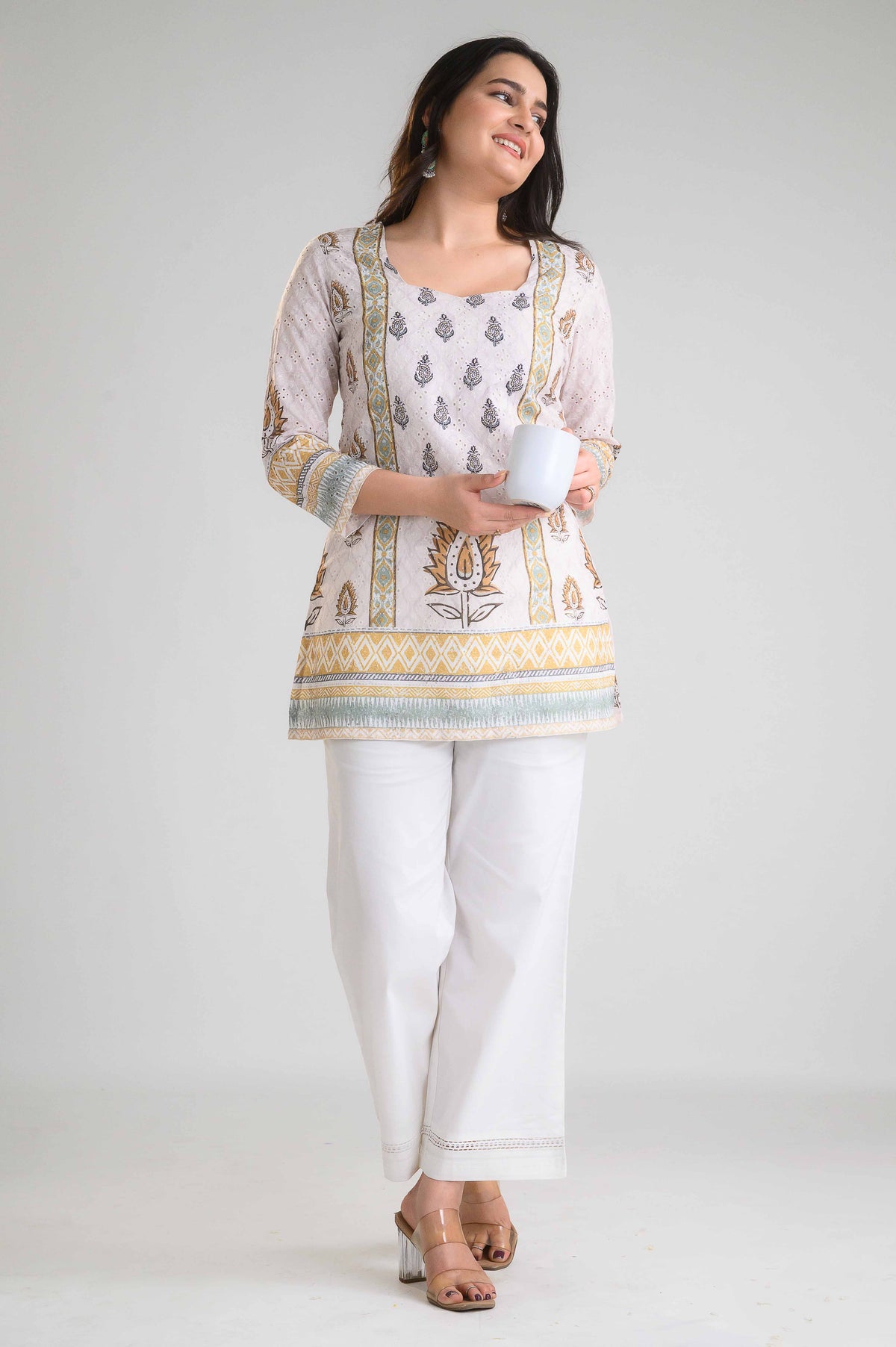 Shahi Bagh Short Top - Etiquette Apparel