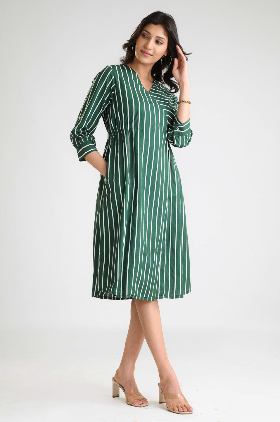 Stripe me Bold Dress - Etiquette Apparel
