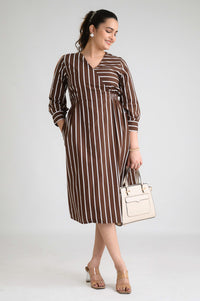 Stripe me Bold Dress - Etiquette Apparel