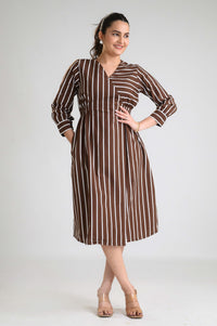 Stripe me Bold Dress - Etiquette Apparel