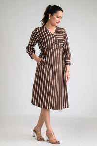 Stripe me Bold Dress - Etiquette Apparel