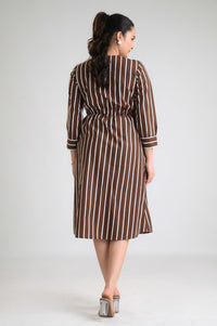 Stripe me Bold Dress - Etiquette Apparel